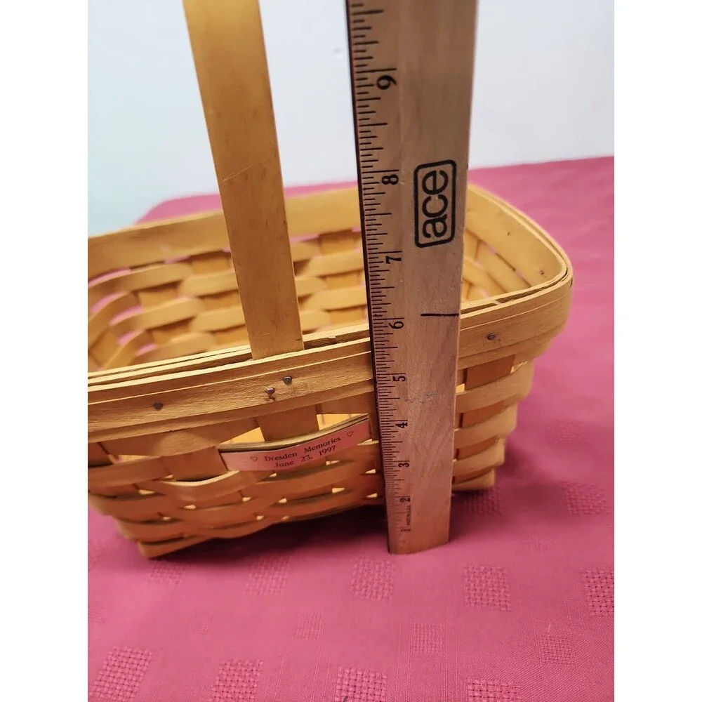 Vintage Longaberger Small Market Basket 11